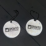 Светоотражающие брелоки с логотипом Пронто