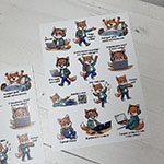 Стикеры с логотипом ЦКР