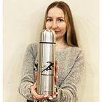 Термос с логотипом Железный человек 