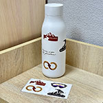 Термобутылка и наклейки с логотипом Роза Хутор