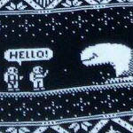 Плед вязаный с логотипом