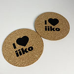 Пробковые костеры с логотипом iiko