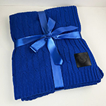 Вязаный плед с логотипом Бастион