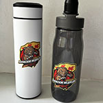 Бутылка и термос с логотипом Волжские Медведи