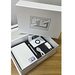 Набор с логотипом Моспромстрой: Часы настольные с беспроводным зарядным устройством,ежедневник и ручка