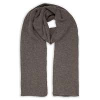 Шарф вязаный двойной "WIND SCARF"_серый, 100% акрил