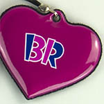 Брелок-протиралка для мобильного телефона с логотипом Баскин Роббинс