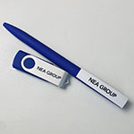 Флешка и ручка с логотипом NEA