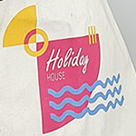 Набор с логотипом Holiday: сумка, бутылка для воды, фрисби и панама