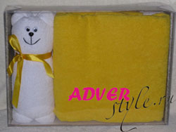 Подарочный набор: фигурка из полотенец и банное полотенце